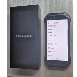 キョウセラ(京セラ)のほぼ未使用・SIMロック解除済　TORQUE 5G ブラック(スマートフォン本体)