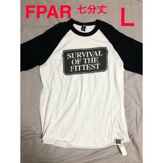 ダブルタップス(W)taps)のL FPAR  黒 白　7分丈　Tシャツ M L 3 4(Tシャツ/カットソー(七分/長袖))