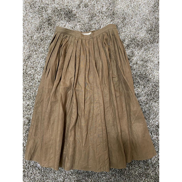 DEUXIEME CLASSE(ドゥーズィエムクラス)のドゥーズィエムクラス  リネンスカート レディースのスカート(ひざ丈スカート)の商品写真