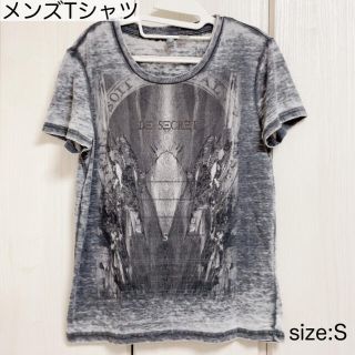 エイチアンドエム(H&M)のTシャツ　H&M メンズ　半袖　グレー(Tシャツ/カットソー(半袖/袖なし))