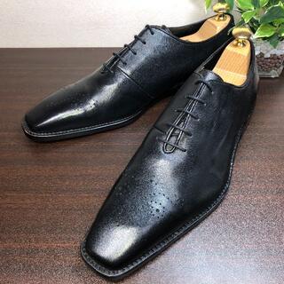 サントーニ(Santoni)の■隠れた名品◎TS EVO★ホールカット★26cm★黒★イタリア靴好きな方に(ドレス/ビジネス)