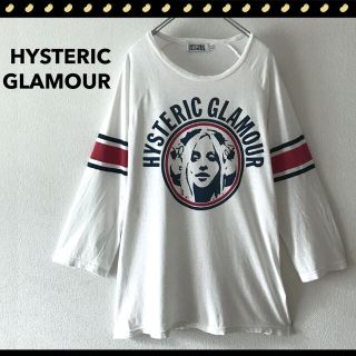 ヒステリックグラマー(HYSTERIC GLAMOUR)のヒステリックグラマー★ビッグロゴプリント★ラグラン袖フットボールシャツ★七分袖(Tシャツ/カットソー(七分/長袖))