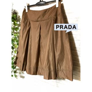 プラダ(PRADA)の専用出品です。プラダ　ナイロン　膝丈スカート　40    L(ひざ丈スカート)