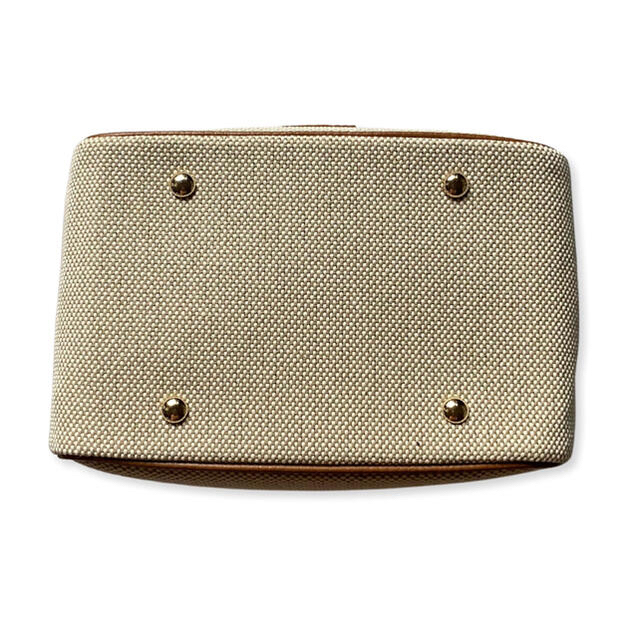 chiiiibag バニティ キャンバス素材 キャメル