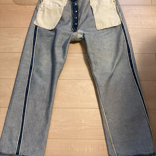 Levi's(リーバイス)の40’s リーバイス　501XX 革パッチ片面タブ　47モデル後期　LIVE’S メンズのパンツ(デニム/ジーンズ)の商品写真