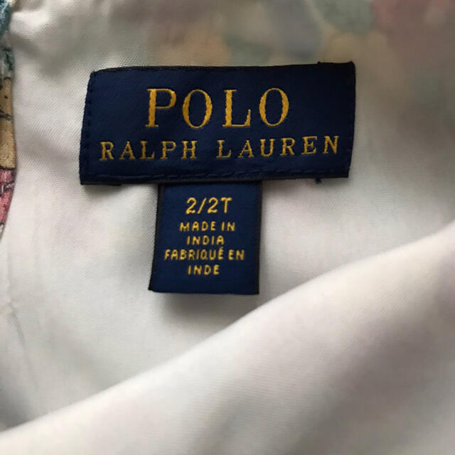 POLO RALPH LAUREN(ポロラルフローレン)の☆美品☆ポロラルフローレン　POLO 花柄　キッズベビー　2T 90 キッズ/ベビー/マタニティのキッズ服女の子用(90cm~)(ワンピース)の商品写真