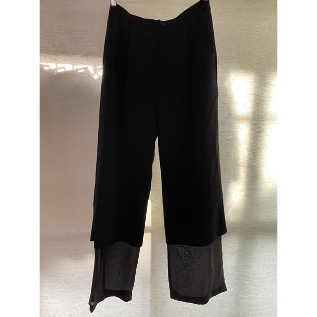 ルシェルブルー contrasting fabric pants Irene | jarussi.com.br
