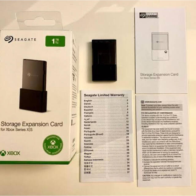Xbox(エックスボックス)のXbox Series X/S用 ストレージ拡張カード  エンタメ/ホビーのゲームソフト/ゲーム機本体(家庭用ゲーム機本体)の商品写真