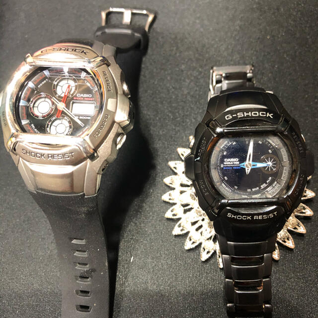 CASIO G-SHOCK G-511 & G-521 ジャンク 2本セット - 腕時計(デジタル)