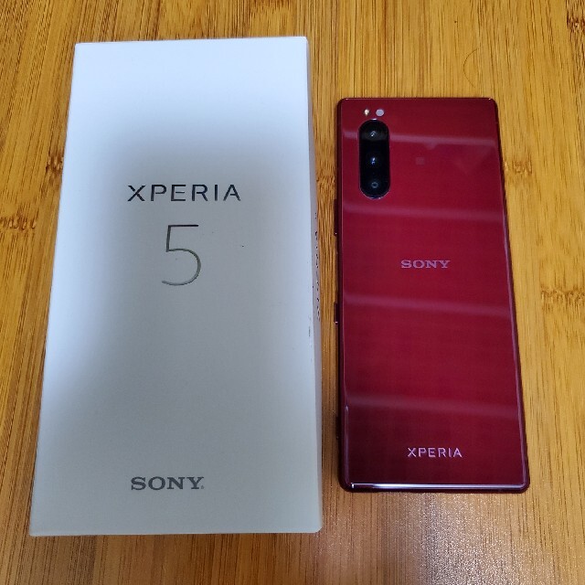 2021春の新作 Xperia - 【超美品】SONY Xperia 5 J9260 レッド　ROM128GB スマートフォン本体