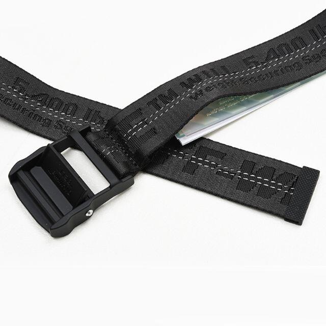 OFF-WHITE(オフホワイト)の在庫処分　OFF-WHITE オフホワイト 　BELT ブラックベルト レディースのファッション小物(ベルト)の商品写真