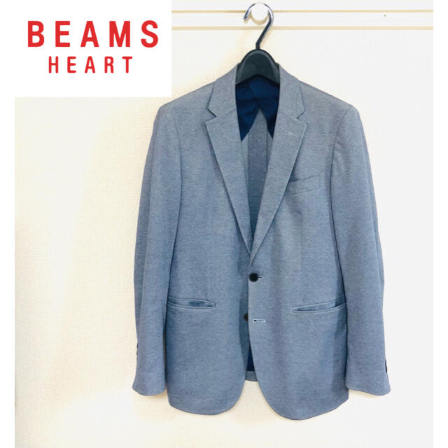 BEAMS(ビームス)の美品【BEAMS】テーラードジャケット 46 ブルーグレー メンズのジャケット/アウター(テーラードジャケット)の商品写真