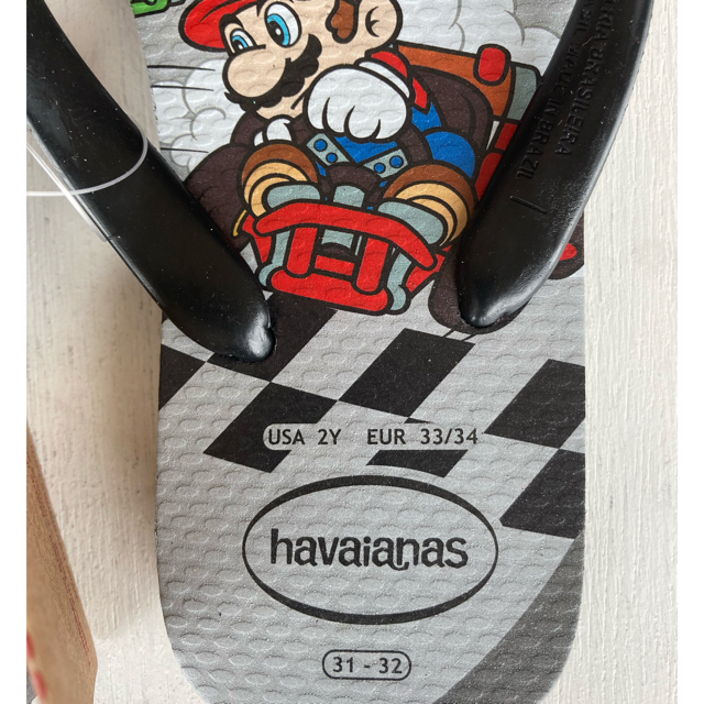 havaianas(ハワイアナス)の新品　スーパーマリオ　ハワイアナス　サンダル　ビーチサンダル　20cm キッズ/ベビー/マタニティのキッズ靴/シューズ(15cm~)(サンダル)の商品写真