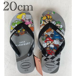 ハワイアナス(havaianas)の新品　スーパーマリオ　ハワイアナス　サンダル　ビーチサンダル　20cm(サンダル)