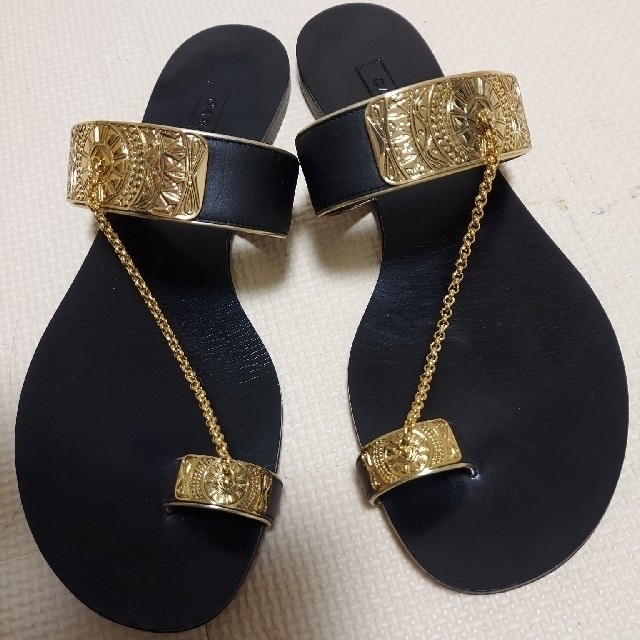 DEUXIEME CLASSE(ドゥーズィエムクラス)のドゥーズィエムクラス CASADEI CHAIN SANDAL　 レディースの靴/シューズ(サンダル)の商品写真