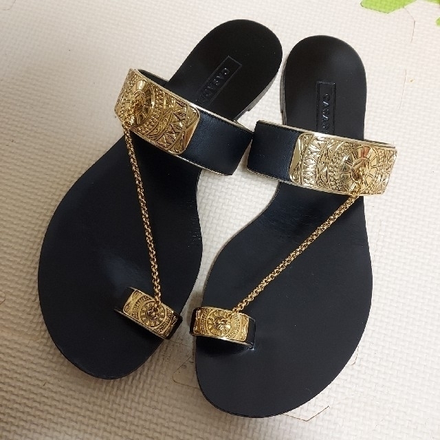 DEUXIEME CLASSE(ドゥーズィエムクラス)のドゥーズィエムクラス CASADEI CHAIN SANDAL　 レディースの靴/シューズ(サンダル)の商品写真