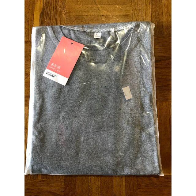 バックプリント半袖TシャツグレーXLサイズ レディースのトップス(Tシャツ(半袖/袖なし))の商品写真