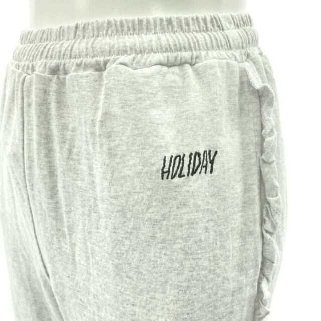 超歓迎 HOLIDAYSUPER FINE DRY RUFFLE BAGGY PANTS HLD スーパー