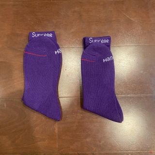 シュプリーム(Supreme)のSupreme Hanes Socks 靴下 Purple 紫(ソックス)