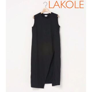 LAKOLE  スリット入りワンピース(ロングワンピース/マキシワンピース)