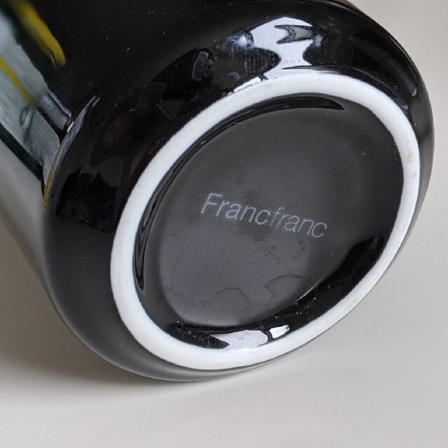 Francfranc(フランフラン)のFrancfranc マグカップ黒 インテリア/住まい/日用品のキッチン/食器(グラス/カップ)の商品写真