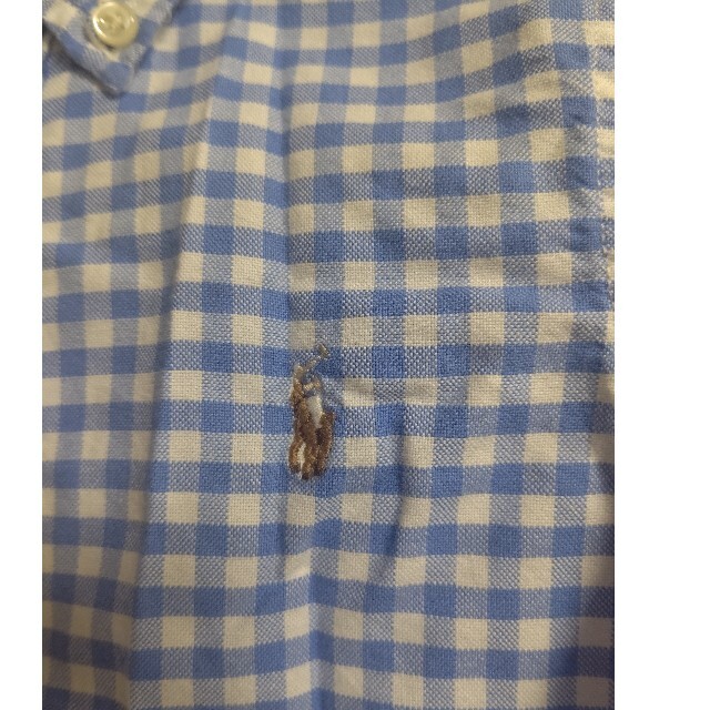 Ralph Lauren(ラルフローレン)の★Hanacco様専用★ラルフローレン チェックシャツ ブルー 3T 110 キッズ/ベビー/マタニティのキッズ服男の子用(90cm~)(ブラウス)の商品写真