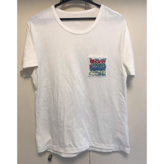 グラニフ(Design Tshirts Store graniph)のグラニフ  刺繍　Tシャツ　白　sサイズ(Tシャツ/カットソー(半袖/袖なし))