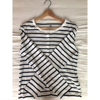 プチバトー(PETIT BATEAU)のプチバトー　ボーダーカーディガン(カットソー(長袖/七分))