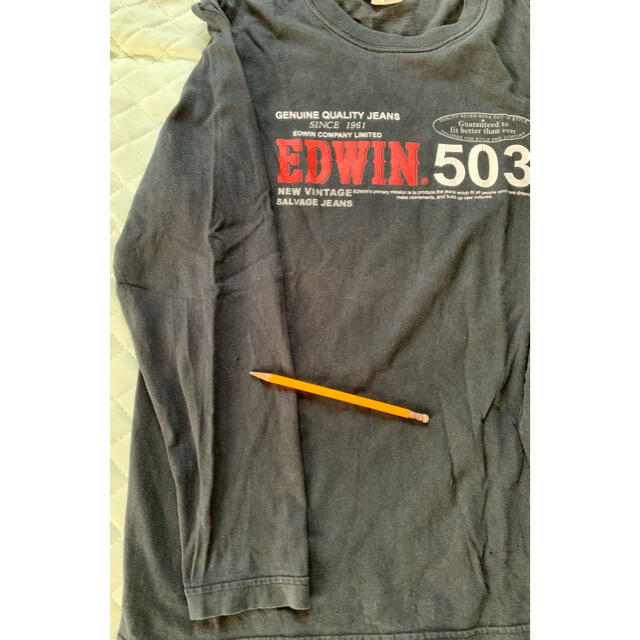 EDWIN(エドウィン)のEDWINエドウィン503ロンT黒L ビンテージ メンズのトップス(Tシャツ/カットソー(七分/長袖))の商品写真