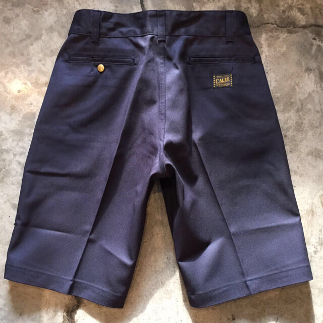 即納！最大半額！】 CALEE T/C TWILL CHINO SHORT PANTS <NAVY