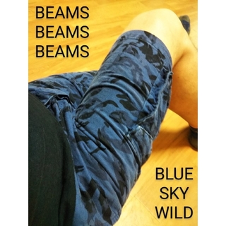 ビームス(BEAMS)のBEAMS VINTAGE BLACK & NAVYBLUE迷彩柄ショートパンツ(ショートパンツ)