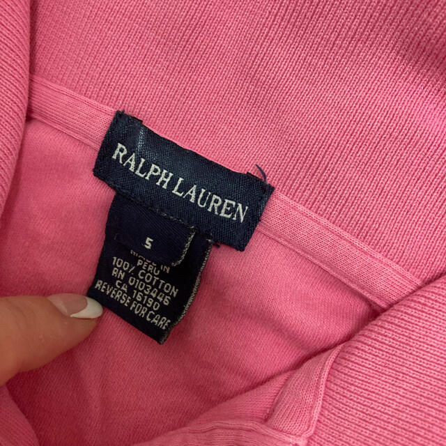 Ralph Lauren(ラルフローレン)のラルフローレン　ワンピース　ピンク　サイズ5 キッズ/ベビー/マタニティのキッズ服女の子用(90cm~)(ワンピース)の商品写真