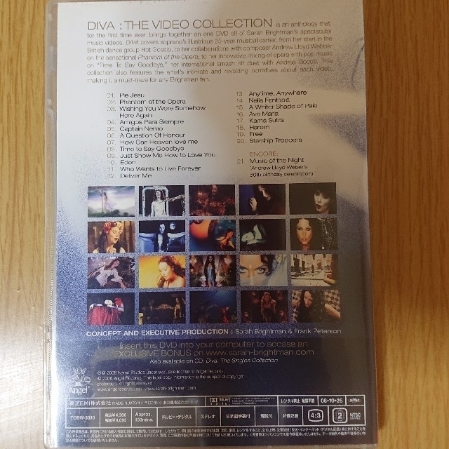 輝けるディーヴァ　～ベスト・オブ・サラ・ブライトマン～ DVD エンタメ/ホビーのCD(ポップス/ロック(洋楽))の商品写真