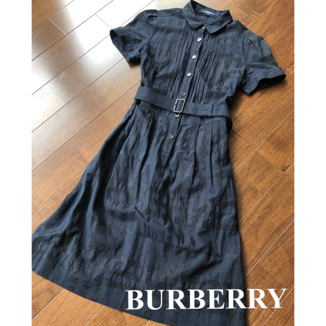 BURBERRY(バーバリー)のBURBERRY LONDON ワンピース シャドーチェック ペチコート付き レディースのワンピース(ひざ丈ワンピース)の商品写真