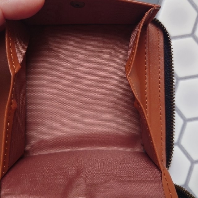 【MURA】ラウンドファスナーコードバン調スプリットレザー 　ブラック メンズのファッション小物(折り財布)の商品写真