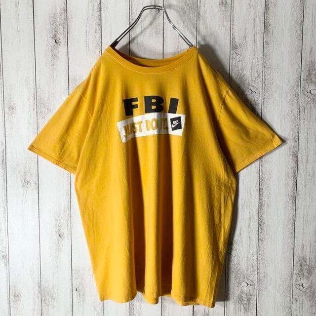 NIKE(ナイキ)の【海外企画 2XL】ナイキ NIKE FBI スウッシュ ロゴ Tシャツ 黄 メンズのトップス(Tシャツ/カットソー(半袖/袖なし))の商品写真