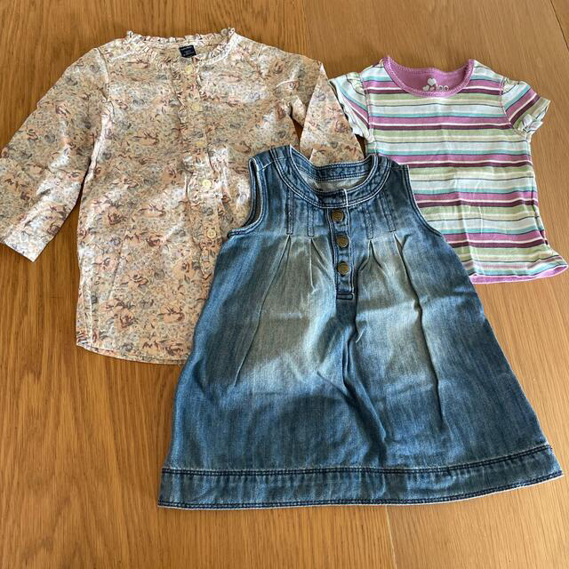 babyGAP(ベビーギャップ)のbaby gap 90   3着セット キッズ/ベビー/マタニティのキッズ服女の子用(90cm~)(Tシャツ/カットソー)の商品写真