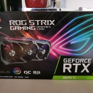 エイスース(ASUS)のASUS ROG-STRIX-RTX3070TI-O8G-GAMING全新未開封(PCパーツ)