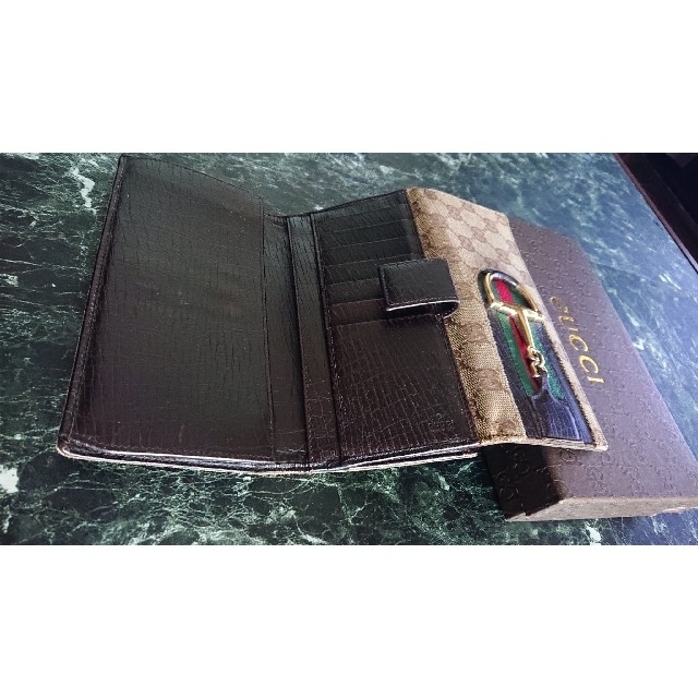Gucci(グッチ)のGUCCI・オールドグッチ・ヴィンテージ・三つ折り 長財布 レディースのファッション小物(財布)の商品写真