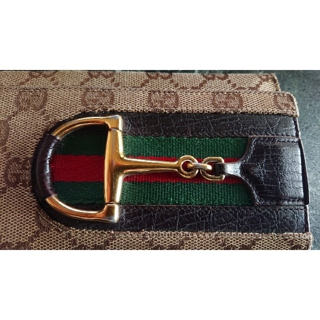 Gucci(グッチ)のGUCCI・オールドグッチ・ヴィンテージ・三つ折り 長財布 レディースのファッション小物(財布)の商品写真