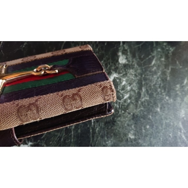 Gucci(グッチ)のGUCCI・オールドグッチ・ヴィンテージ・三つ折り 長財布 レディースのファッション小物(財布)の商品写真