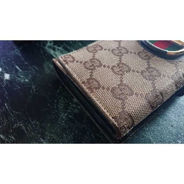 Gucci(グッチ)のGUCCI・オールドグッチ・ヴィンテージ・三つ折り 長財布 レディースのファッション小物(財布)の商品写真