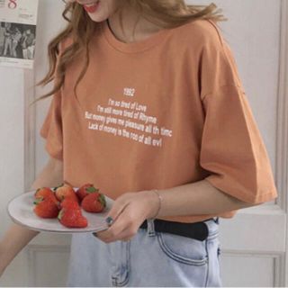 Tシャツ　フロントロゴ　インポート(Tシャツ(半袖/袖なし))