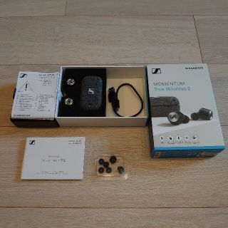 ゼンハイザー(SENNHEISER)の★美品★MOMENTUM True Wireless 2　ブラック(ヘッドフォン/イヤフォン)