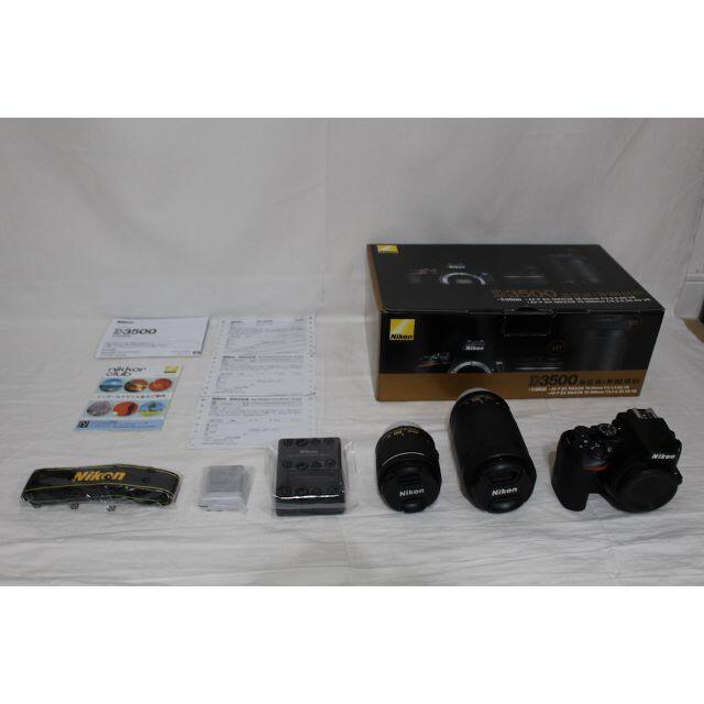 ほぼ新品 Nikon デジタル一眼レフカメラ ダブルズームキット D3500WZ