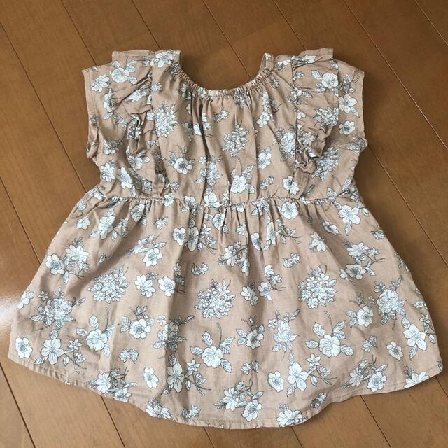 futafuta(フタフタ)のバースデイ　女の子　花柄トップス  100 ピンク キッズ/ベビー/マタニティのキッズ服女の子用(90cm~)(ブラウス)の商品写真