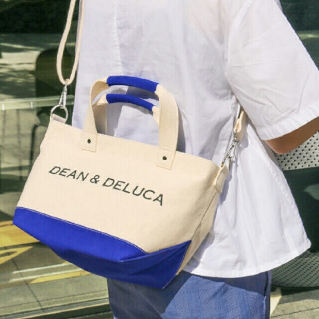 DEAN&DELUCA キャンバストート　ブルー　Sサイズ