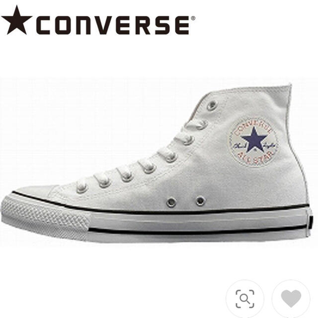 CONVERSE(コンバース)のコンバース オールスター ハイカット ホワイト 25cm レディースの靴/シューズ(スニーカー)の商品写真