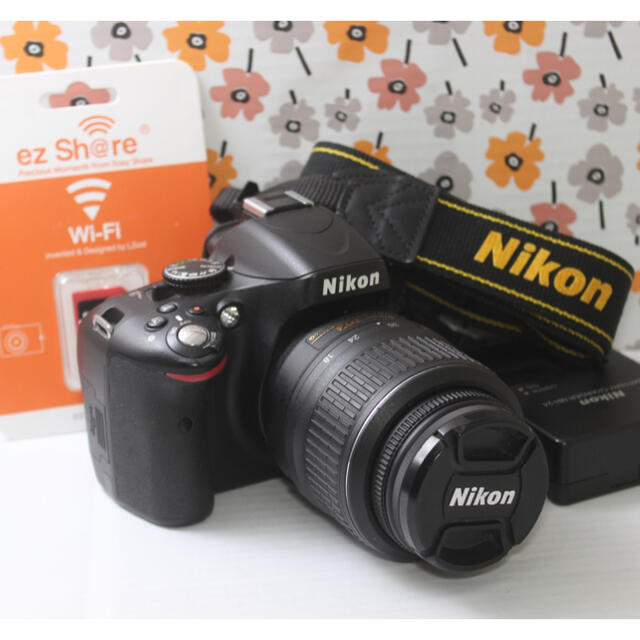 Nikon(ニコン)の❤️Wi-Fi❤️ニコン D5100 一眼レフカメラ スマホ/家電/カメラのカメラ(デジタル一眼)の商品写真