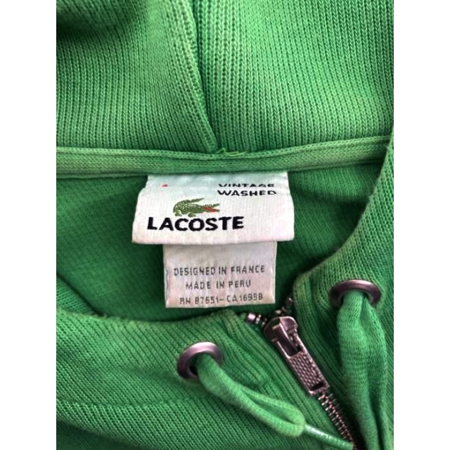 LACOSTE(ラコステ) VINTAGE WASHED ジップアップパーカー